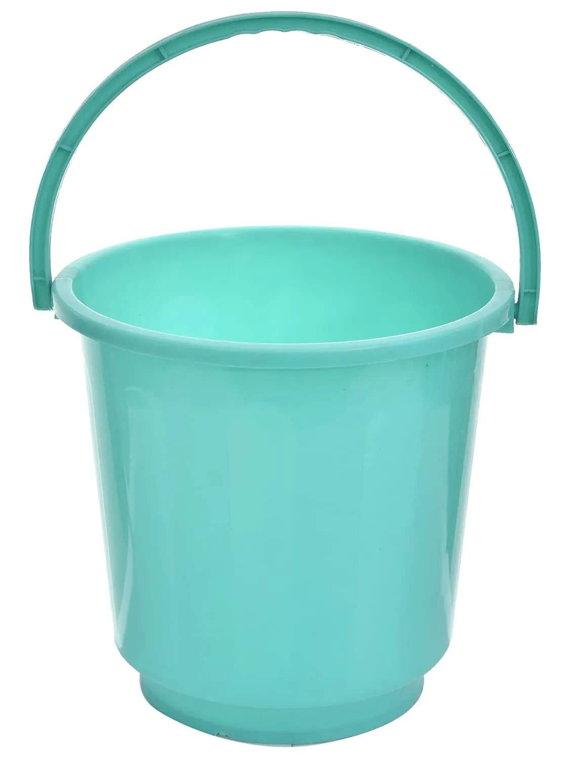 Heart Home Bucket|Plastic Bucket for Bathroom|Bucket for Bathing|Unbreakable Bucket with Handle|16 Liter|Pack of 2 (Blue & Green)