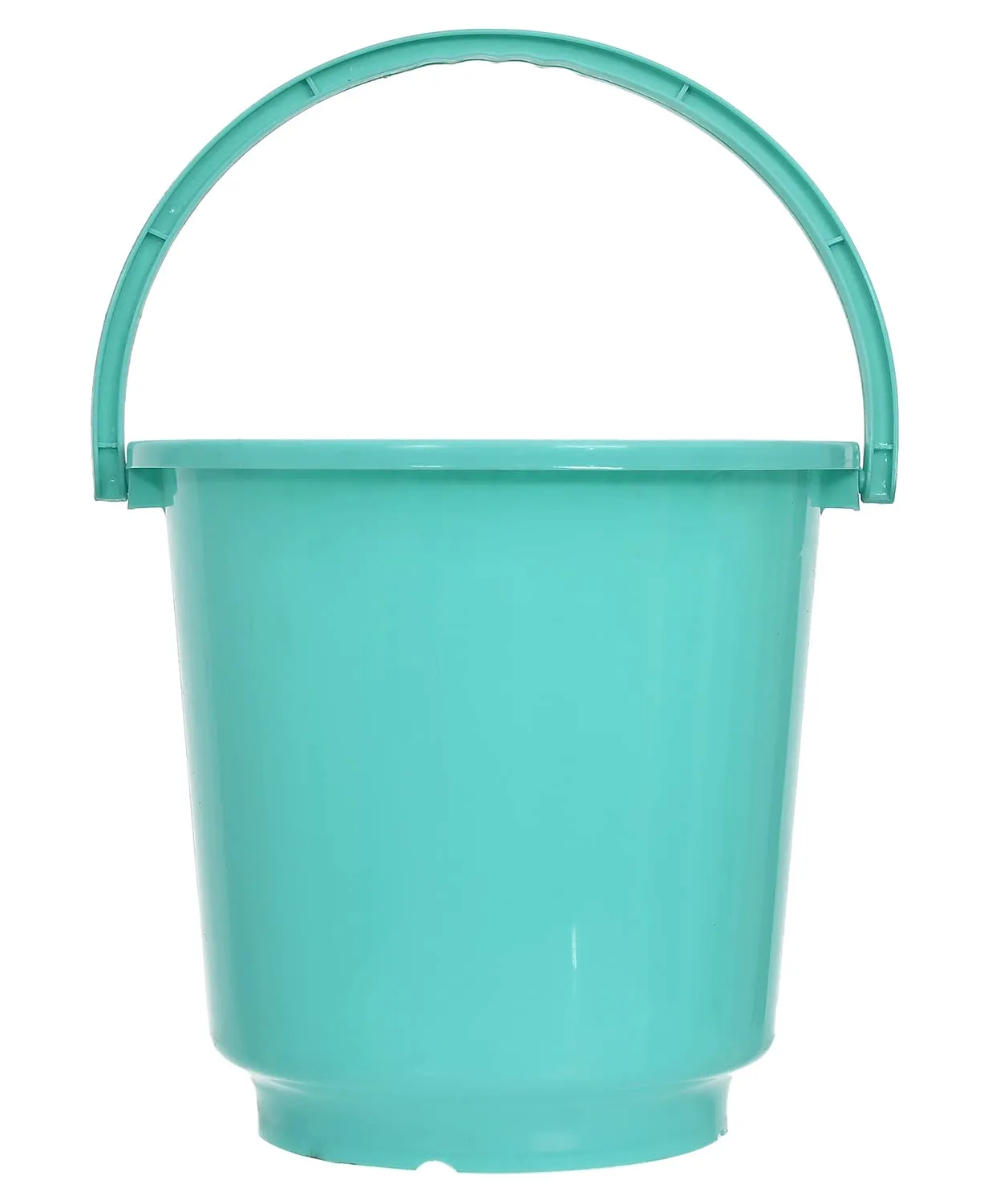 Heart Home Bucket|Plastic Bucket for Bathroom|Bucket for Bathing|Unbreakable Bucket with Handle|16 Liter|Pack of 2 (Blue & Green)