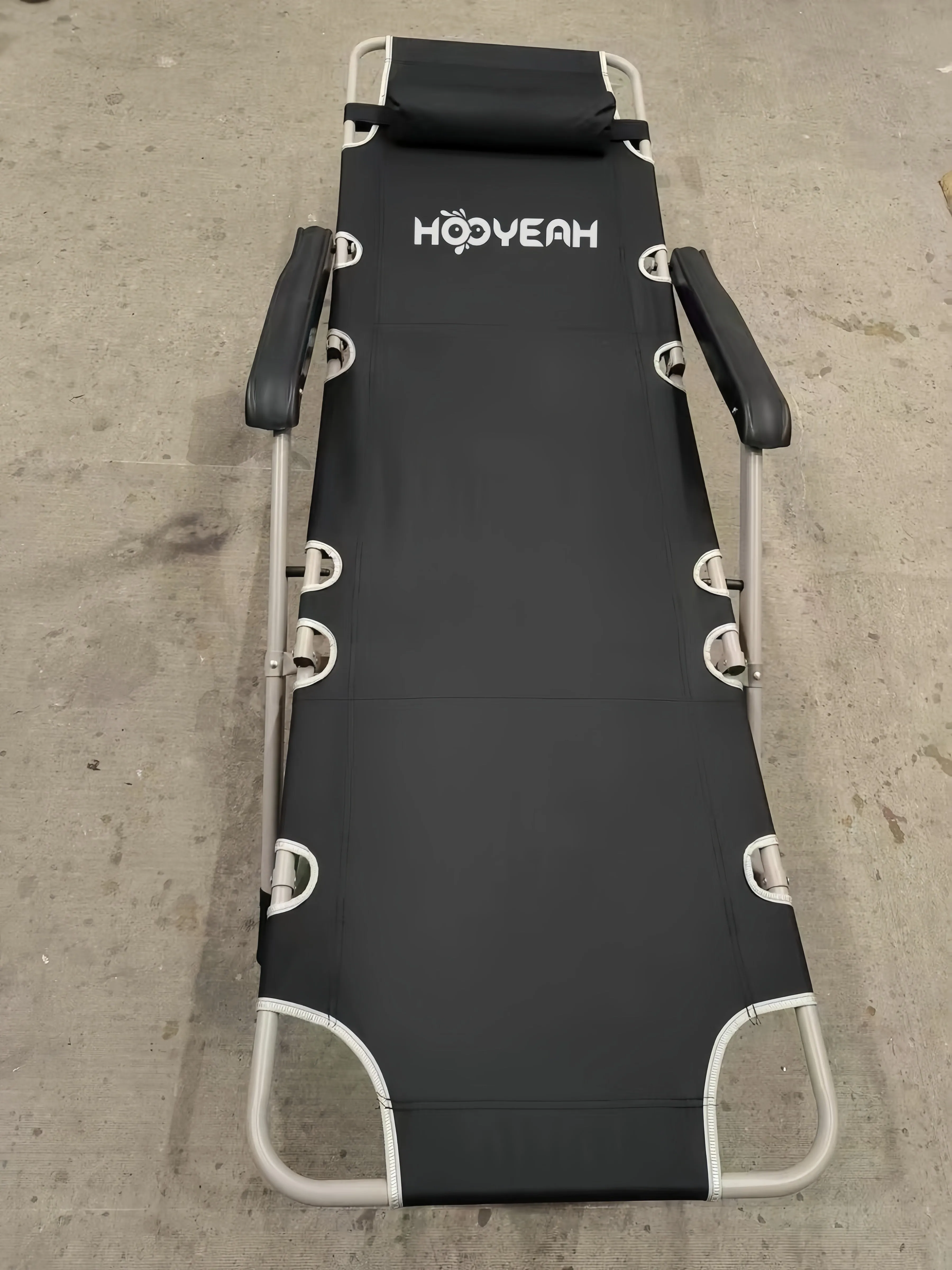 HOOYEAH lounges,folding chair, anti tilting recliner with pillow