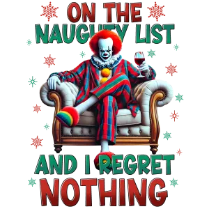 Horror Christmas, heat transfer, press and peel