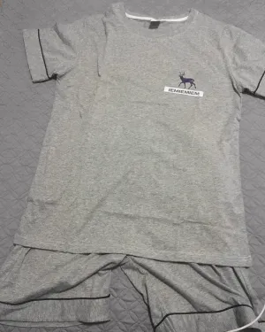 IEMIEMIEM Mens Pajama Sets,Short Sleeve Pyjama Loungewear Nightwear Comfortable Lightweight IEMIEMIEM Mens Pajama Sets,Short Sleeve Pyjama Loungewear Nightwear Comfortable Lightweight