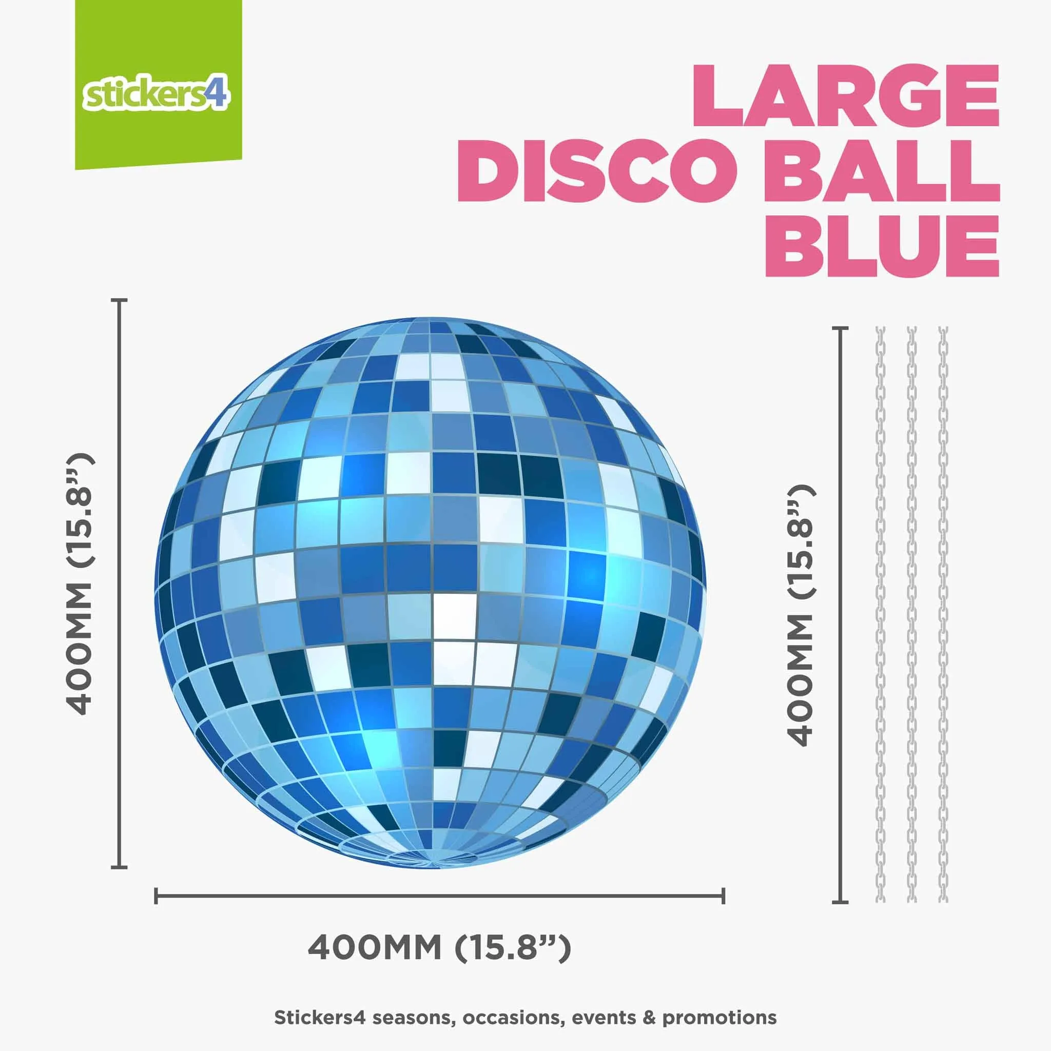 Individual Disco Ball Window Stickers (Large & XL)