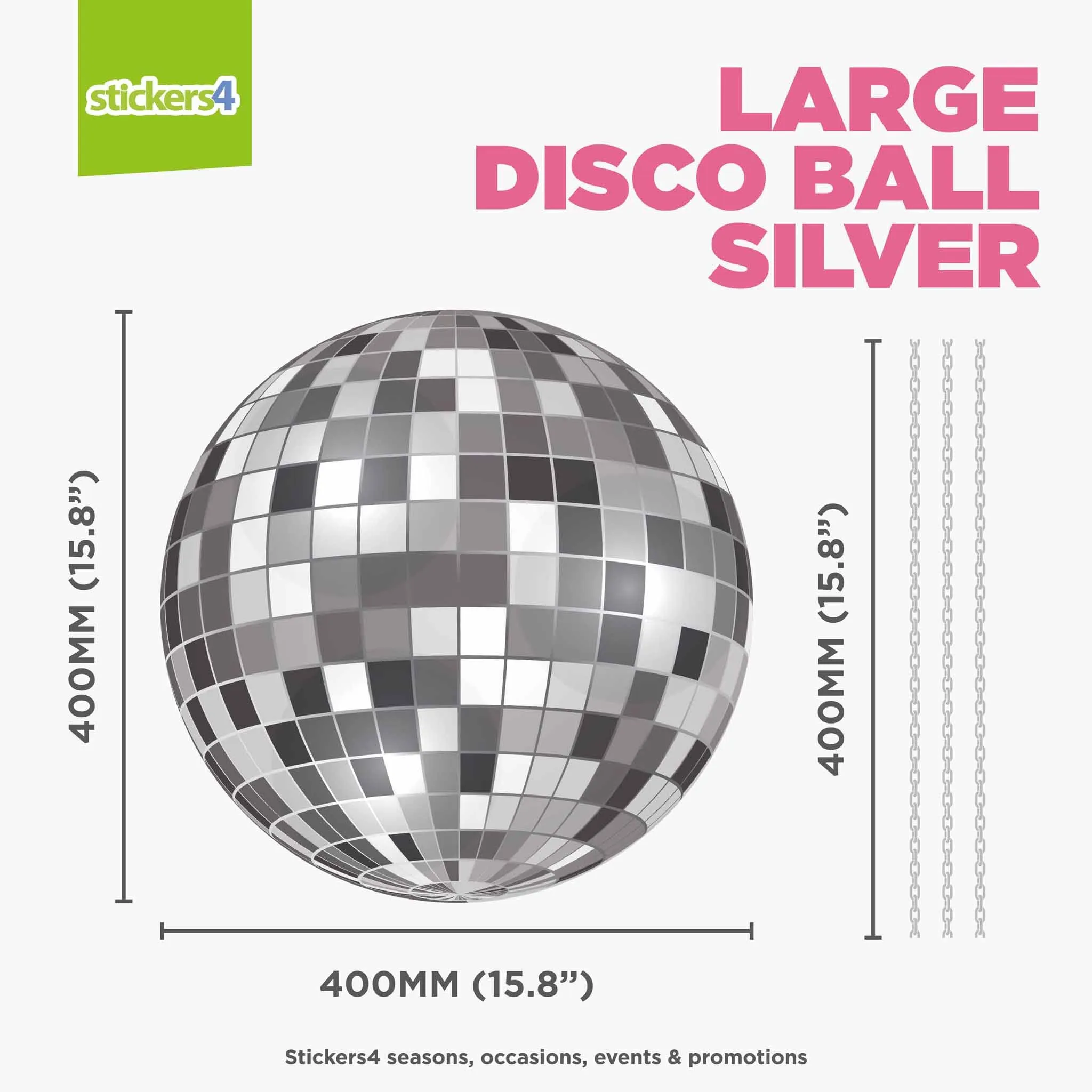 Individual Disco Ball Window Stickers (Large & XL)