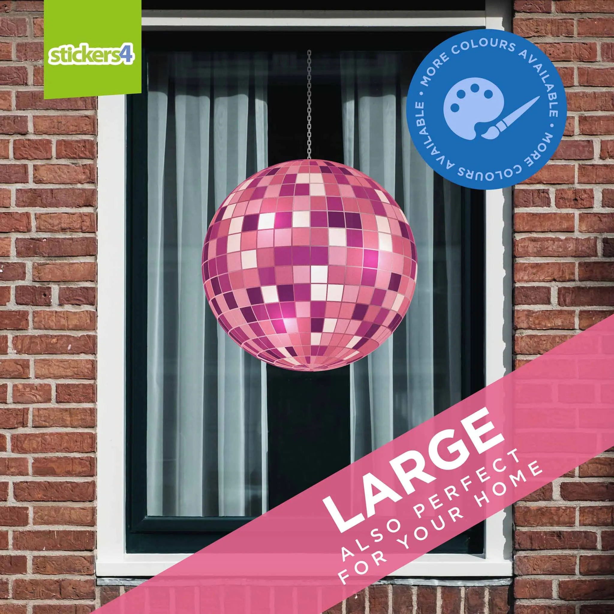 Individual Disco Ball Window Stickers (Large & XL)