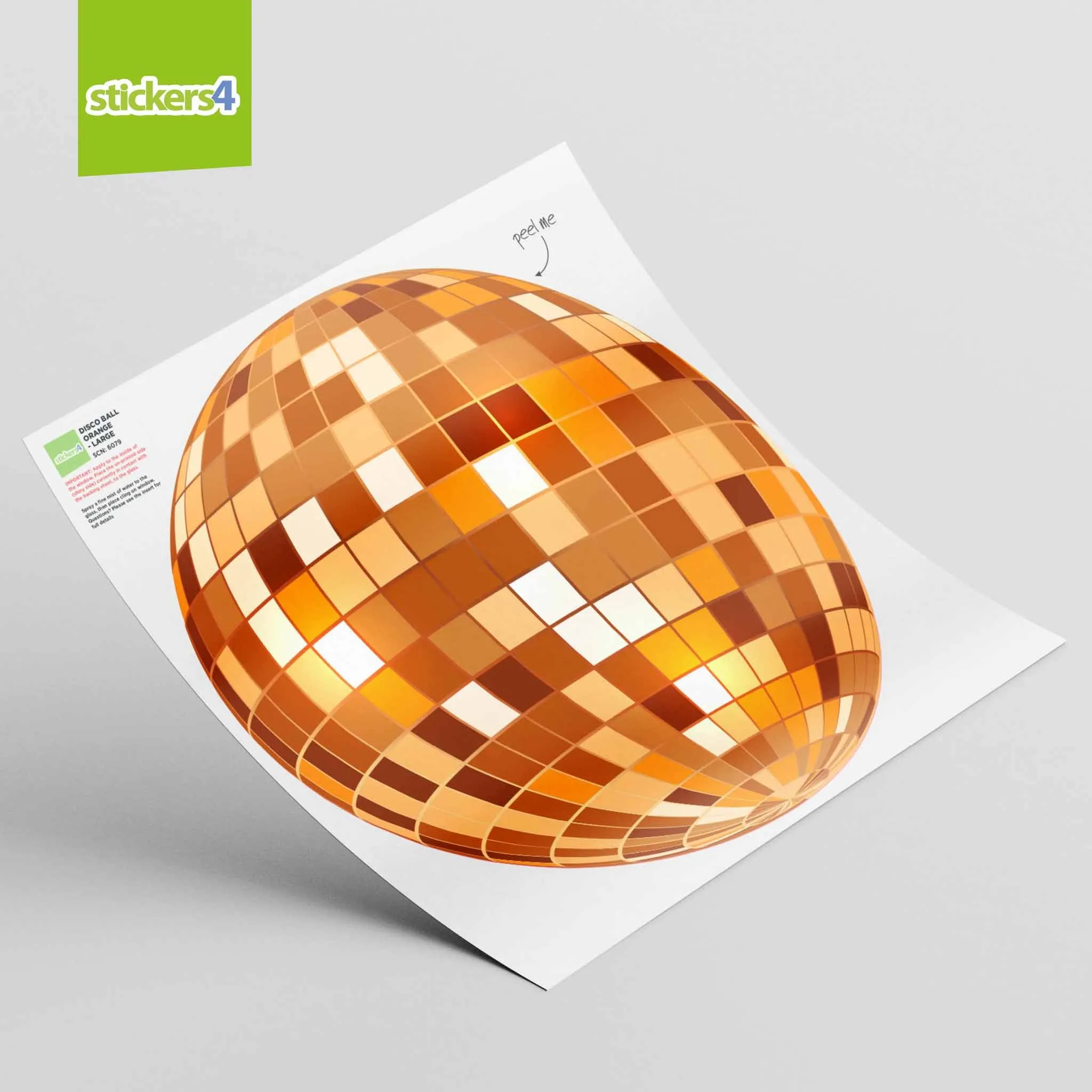 Individual Disco Ball Window Stickers (Large & XL)