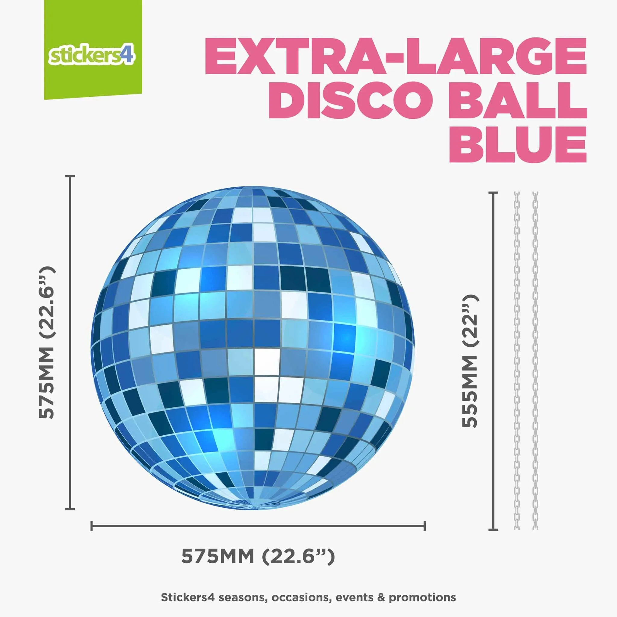 Individual Disco Ball Window Stickers (Large & XL)
