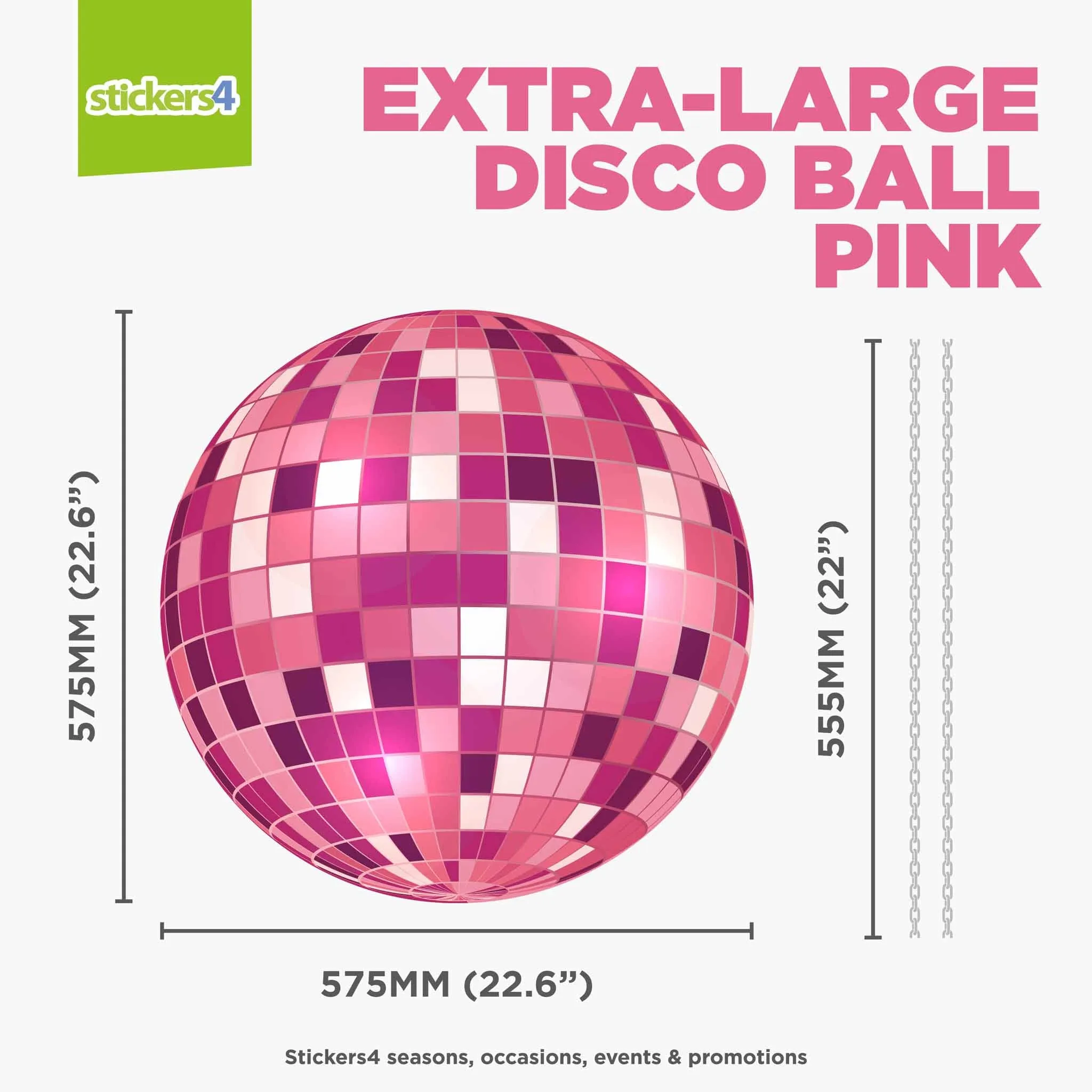Individual Disco Ball Window Stickers (Large & XL)