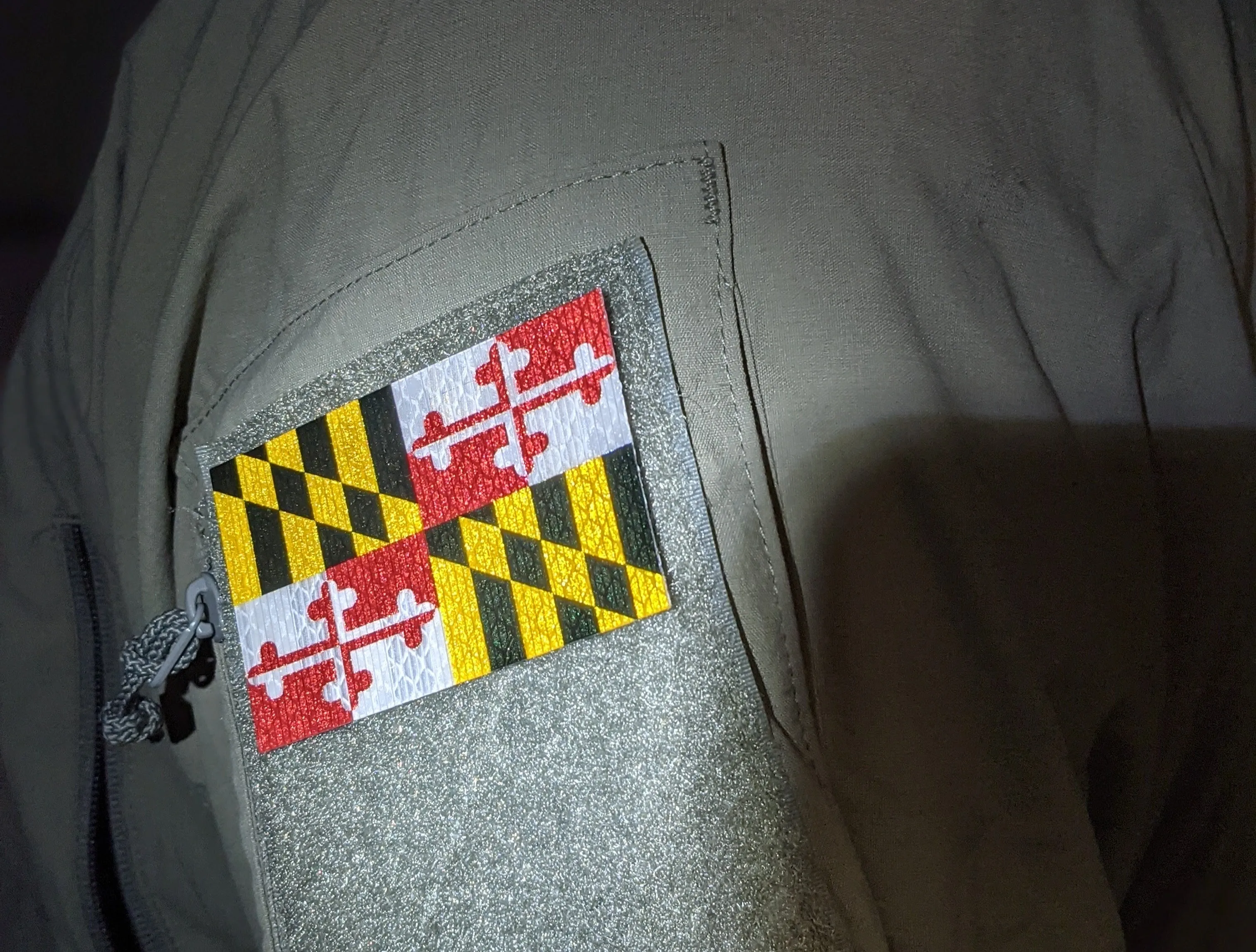 Infrared Reflective Maryland Flag Patch
