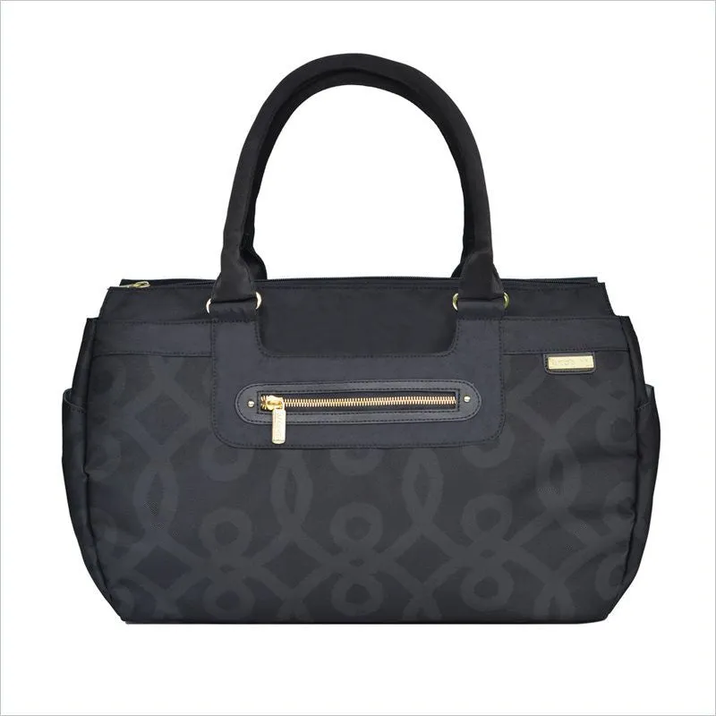 JJ Cole Parker Diaper Bag In Black And Gold