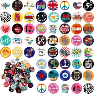 Kigeli 80's Buttons Pins 1 Inch/ 25 mm Retro Punk Button Pin Slogans Sayings Pinback Buttons for Backpacks Bags Hats Jeans(50 Pcs) Kigeli 80's Buttons Pins 1 Inch/ 25 mm Retro Punk Button Pin Slogans Sayings Pinback Buttons for Backpacks Bags Hats Jeans(50 Pcs)