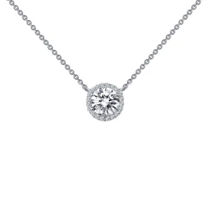 Lafonn Simulated Round Cut Diamond Halo Pendant Lafonn Simulated Round Cut Diamond Halo Pendant