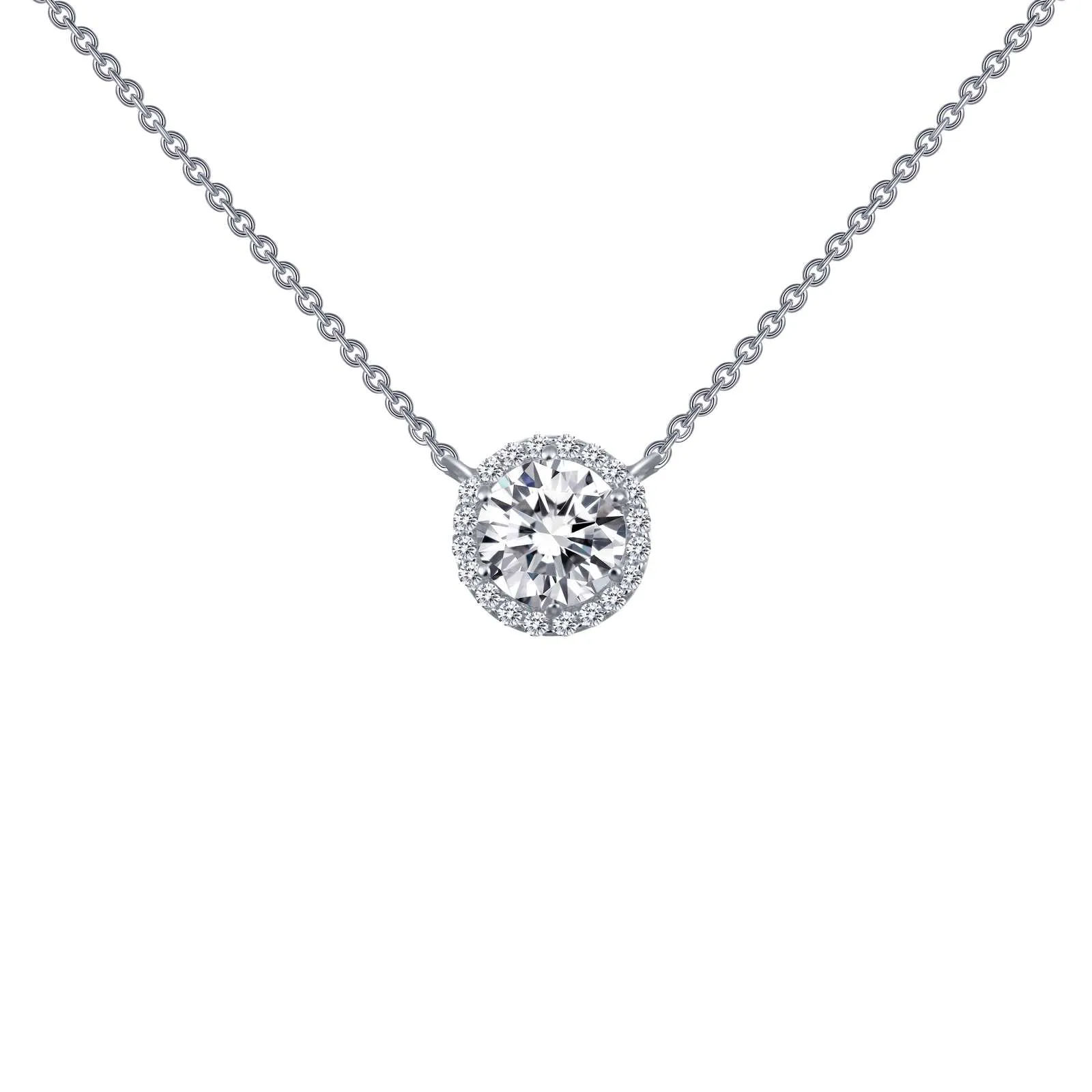 Lafonn Simulated Round Cut Diamond Halo Pendant