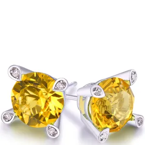 Large Stud Earring in 18K White Gold Large Stud Earring in 18K White Gold