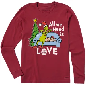 Life Is Good LS Crusher tee Grinch and Max W Life Is Good LS Crusher tee Grinch and Max W