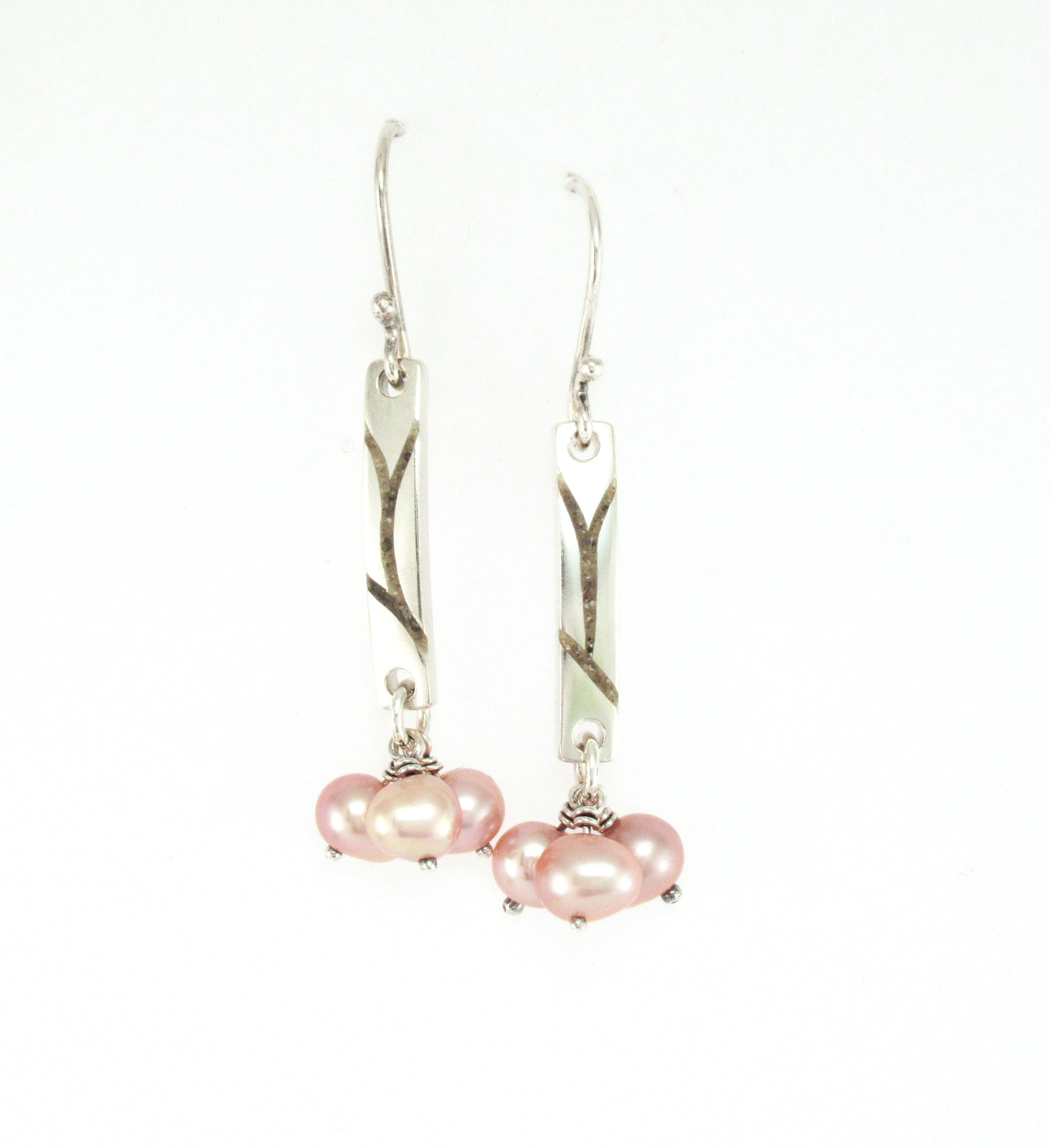 Limestone vine with pink pearl cluster