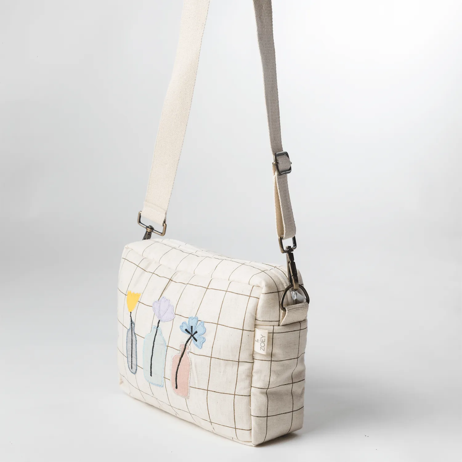 Little Spring Cotton Sling Bag (Handcrafted Patchwork)