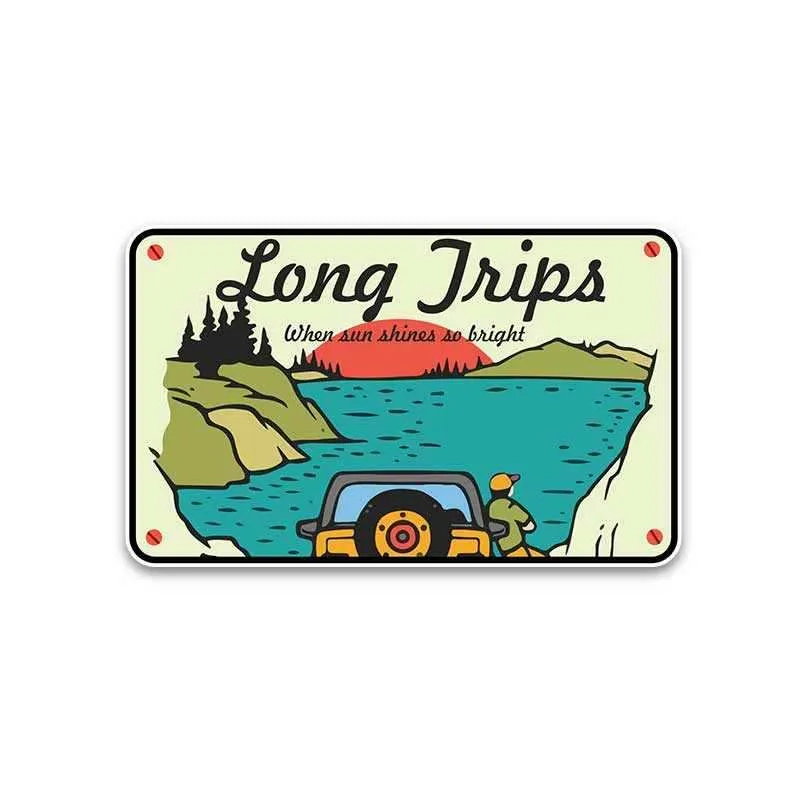 Long trips Bumper Sticker