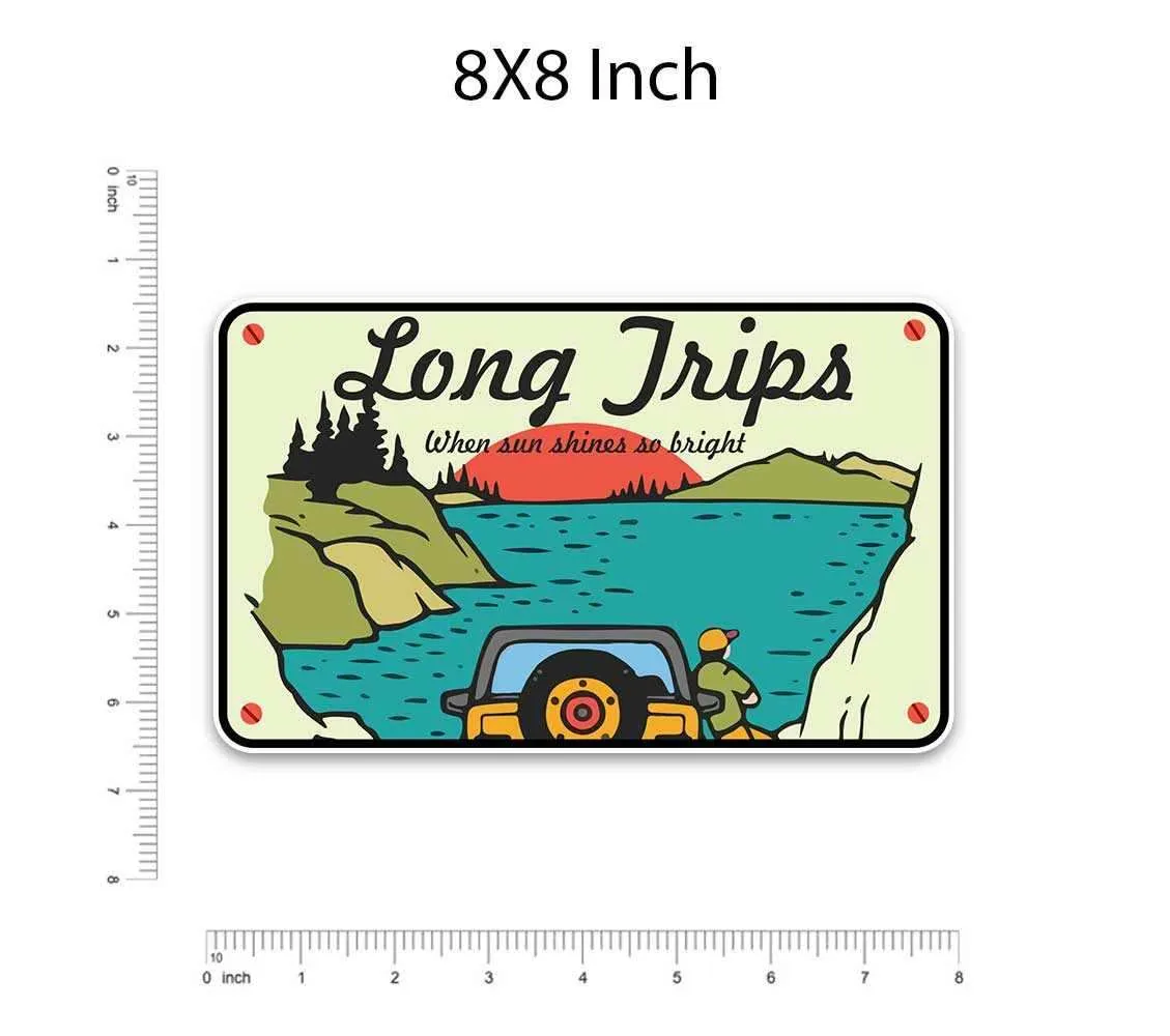 Long trips Bumper Sticker