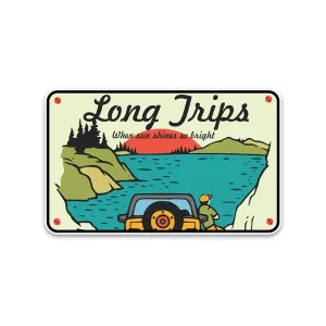 Long trips Bumper Sticker Long trips Bumper Sticker