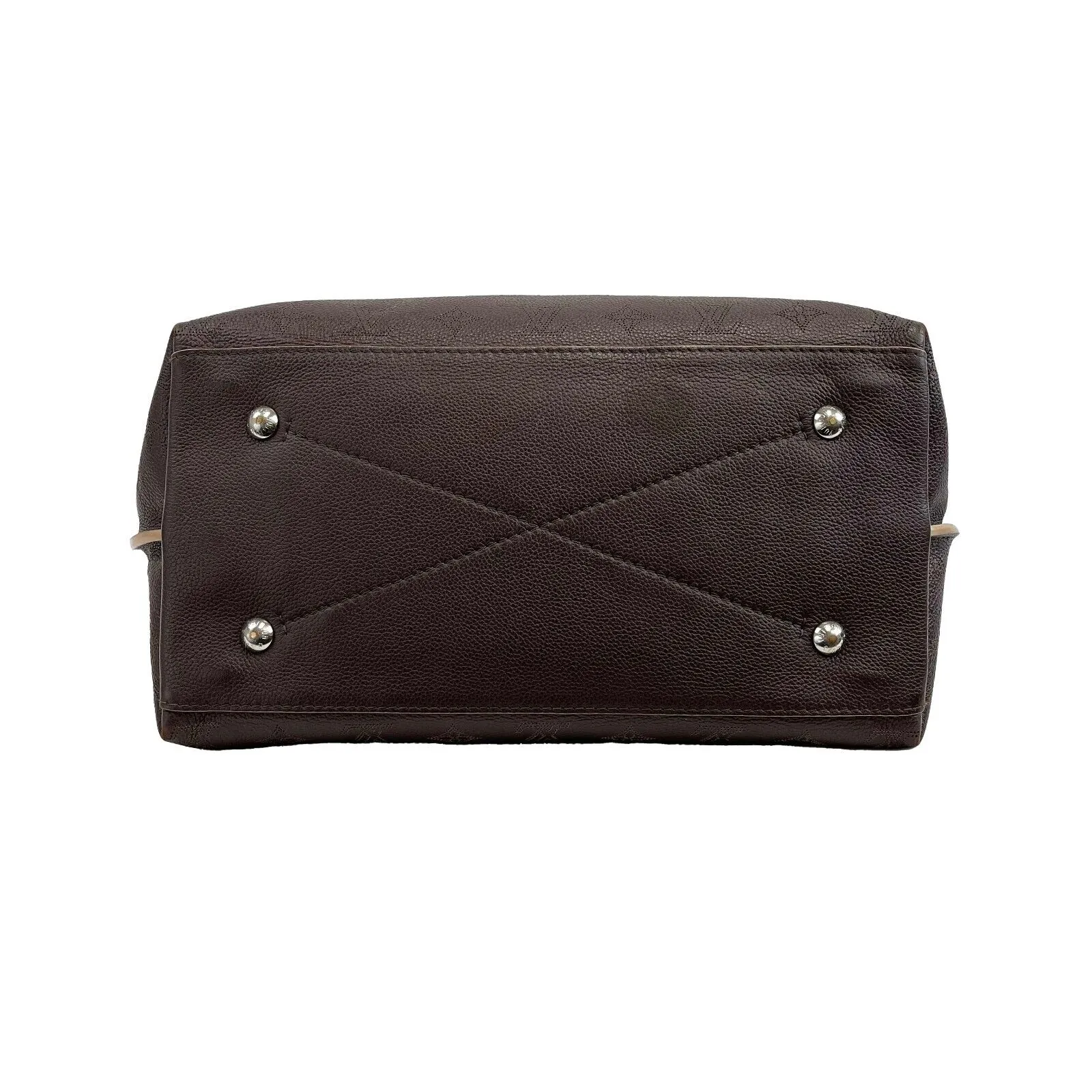 Louis Vuitton - Carmel Hobo Mahina Leather Brown Monogram Shoulder Bag w/ Charm