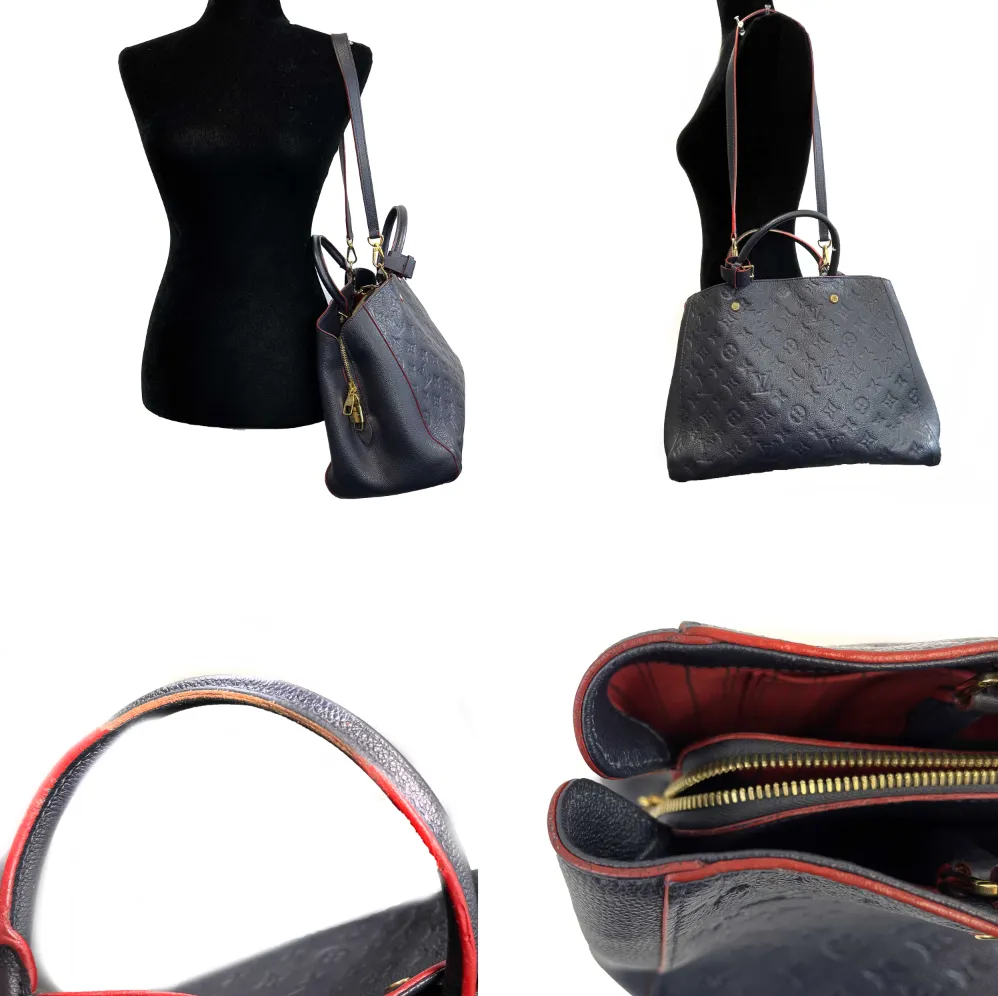 Louis Vuitton Marine Rouge Empreinte Montaigne GM