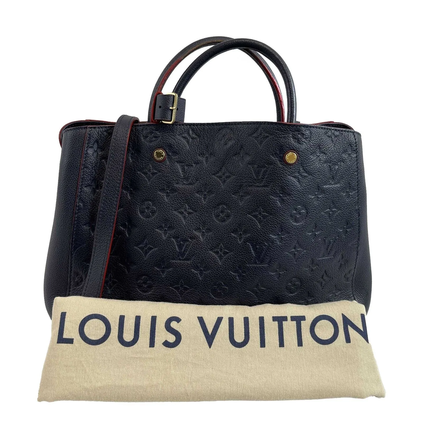 Louis Vuitton Marine Rouge Empreinte Montaigne GM