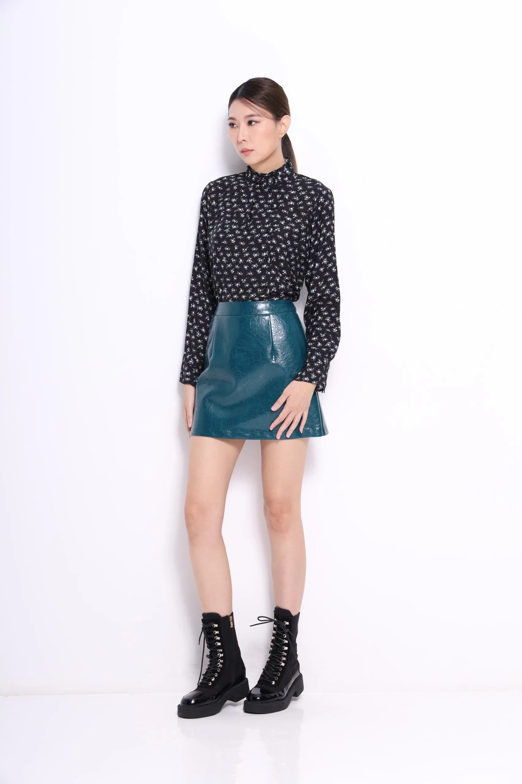 Marant Ruffle Collar Asymmetrical Shirt