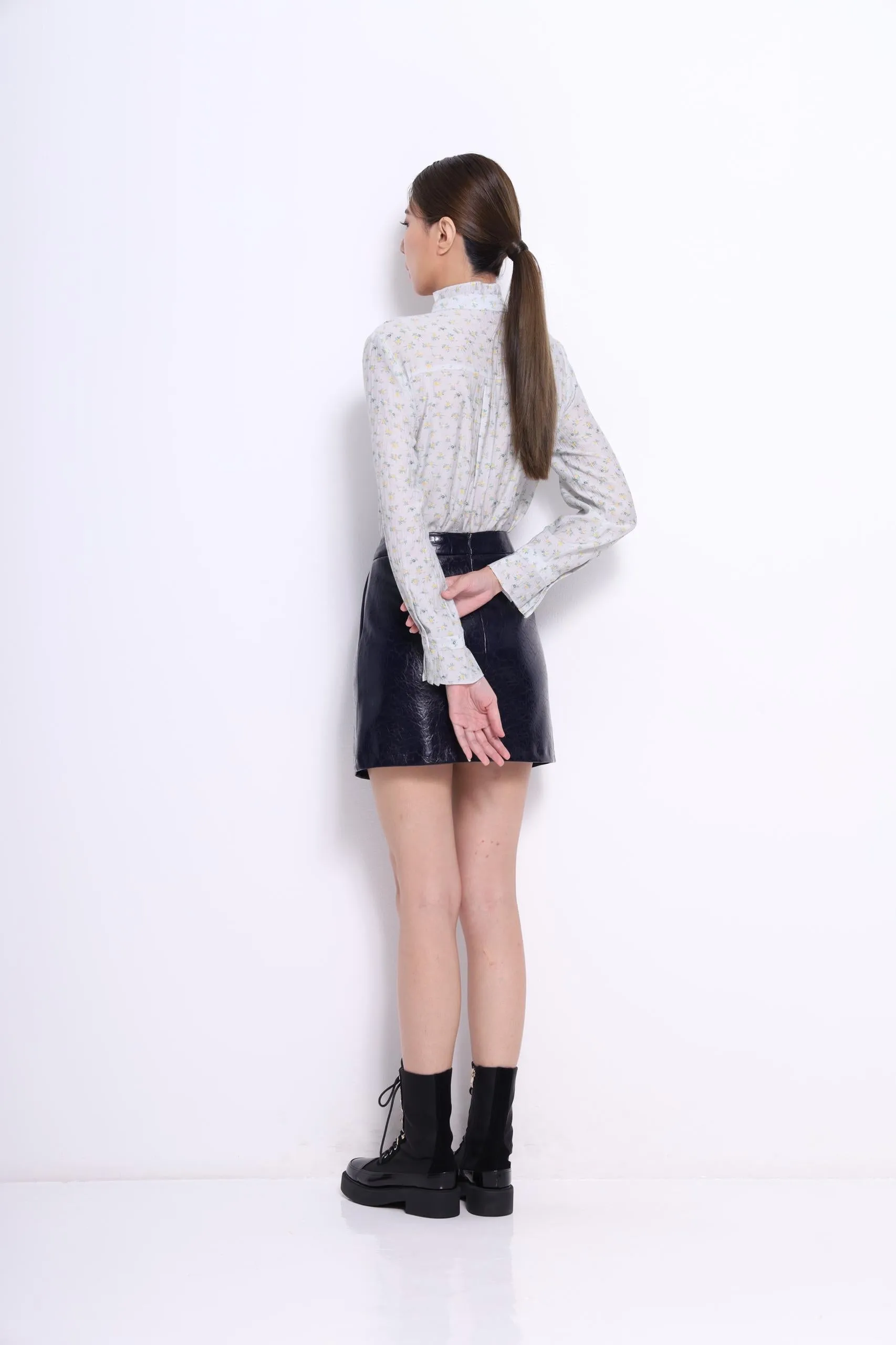 Marant Ruffle Collar Asymmetrical Shirt