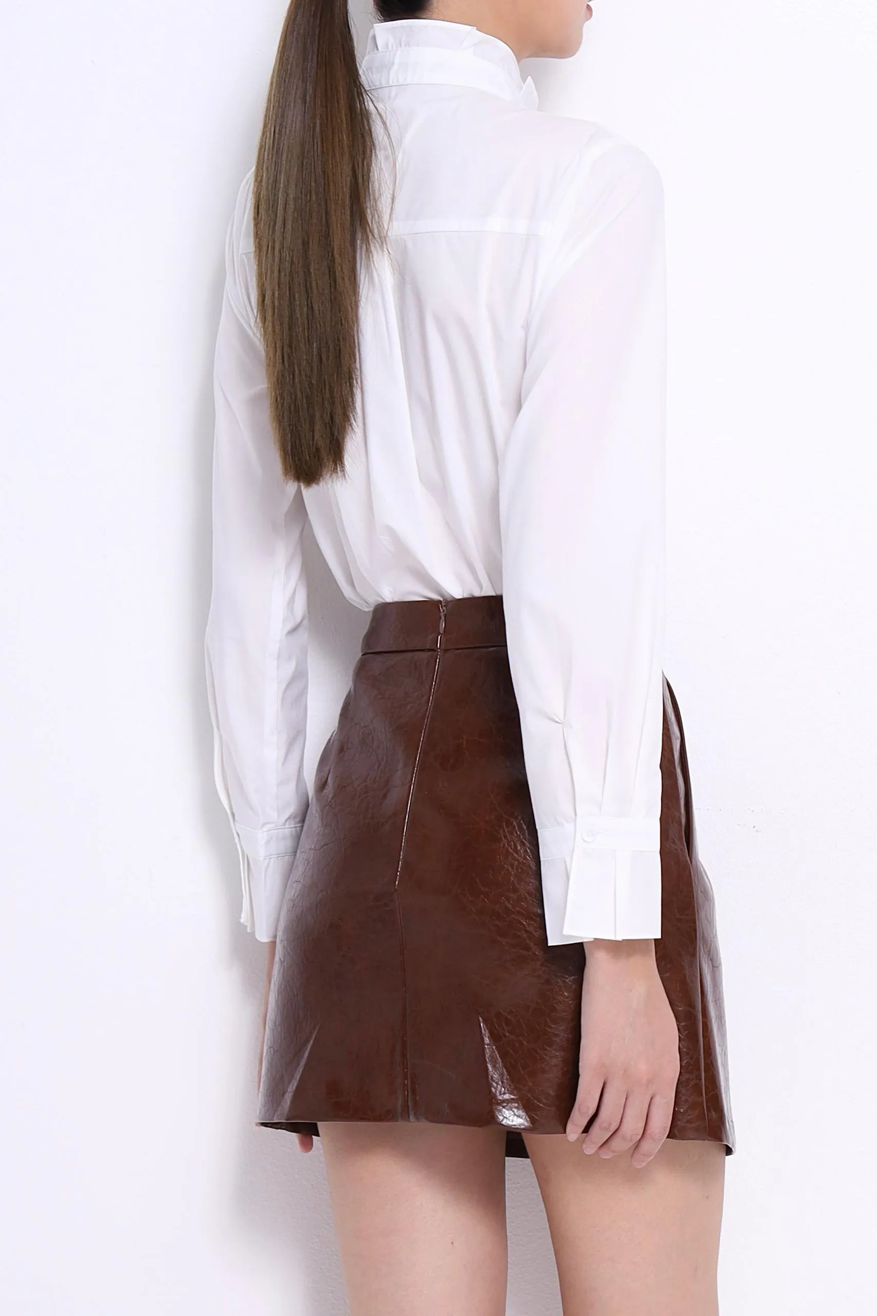 Marant Ruffle Collar Asymmetrical Shirt
