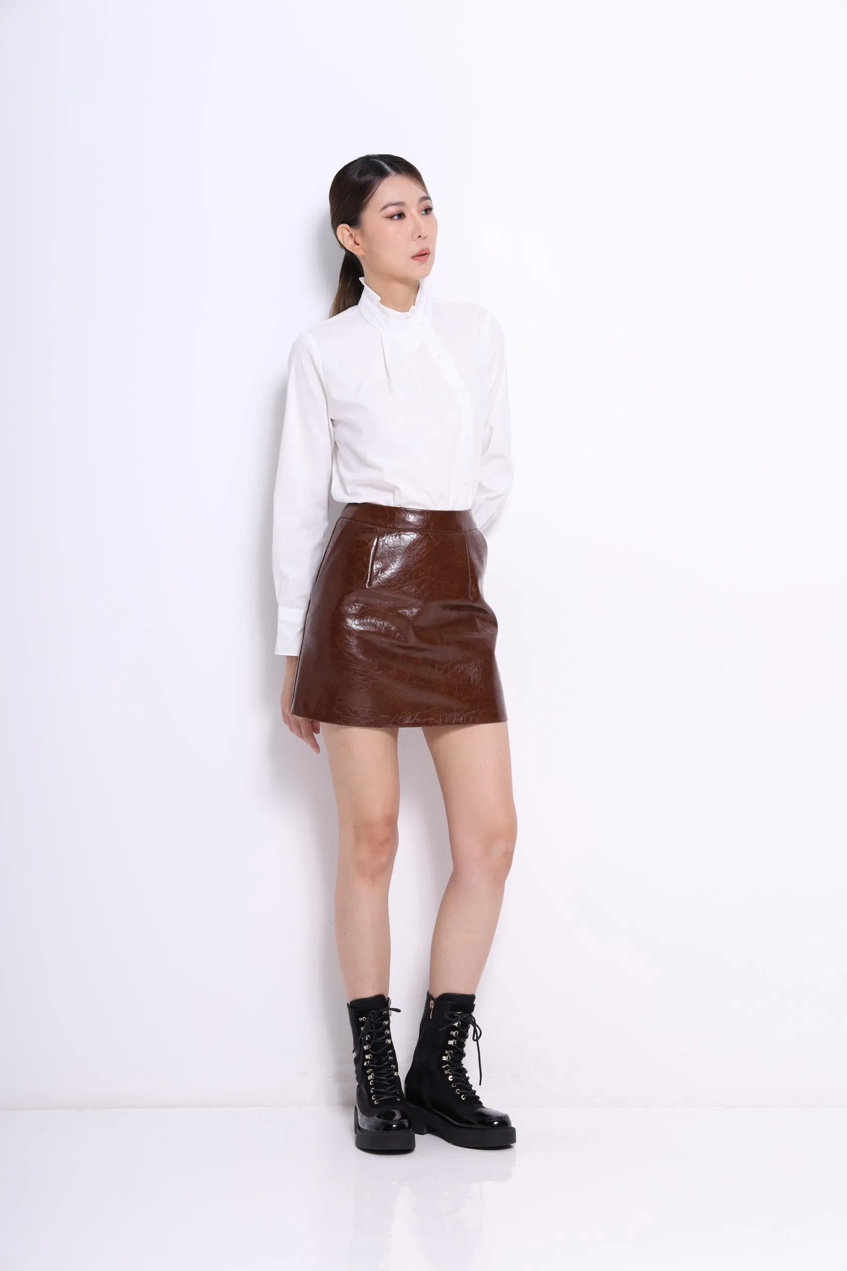 Marant Ruffle Collar Asymmetrical Shirt