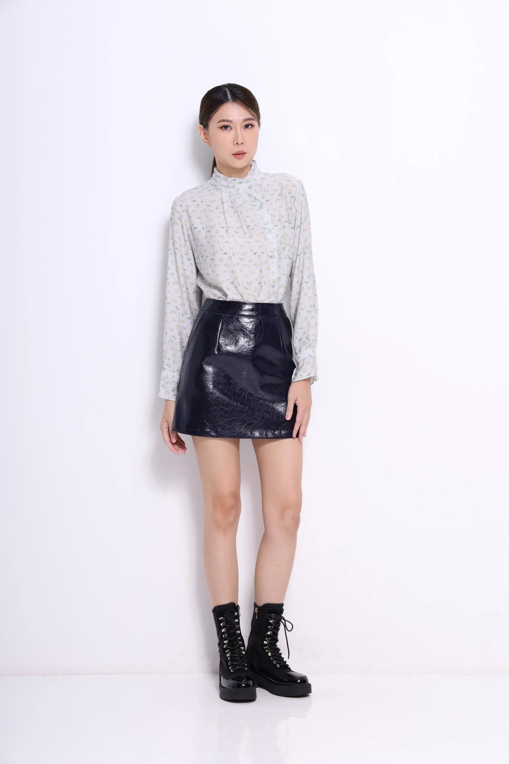 Marant Ruffle Collar Asymmetrical Shirt