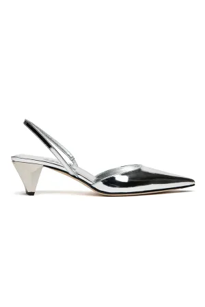 Mariel Vegas Pointed Slingback Shoe in Vegas Silver Mariel Vegas Pointed Slingback Shoe in Vegas Silver