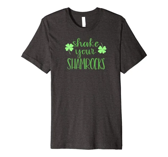 Mens Shake Your Shamrocks Funny St Patrick's Day T-Shirt