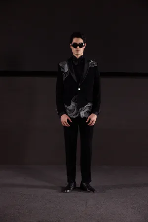 METALLIC WAVES TUXEDO JACKET METALLIC WAVES TUXEDO JACKET