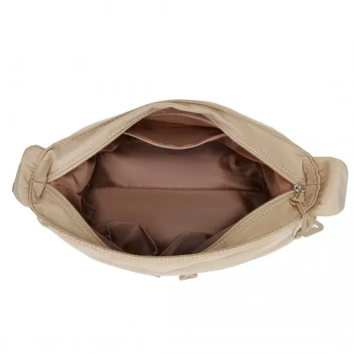 Miss Lulu Ultra-Light Water-Resistant Urban Casual Commuter Crossbody Bag - Khaki | Stylish & Practical