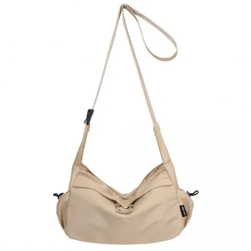 Miss Lulu Ultra-Light Water-Resistant Urban Casual Commuter Crossbody Bag - Khaki | Stylish & Practical