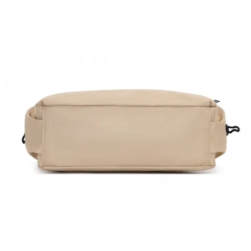 Miss Lulu Ultra-Light Water-Resistant Urban Casual Commuter Crossbody Bag - Khaki | Stylish & Practical