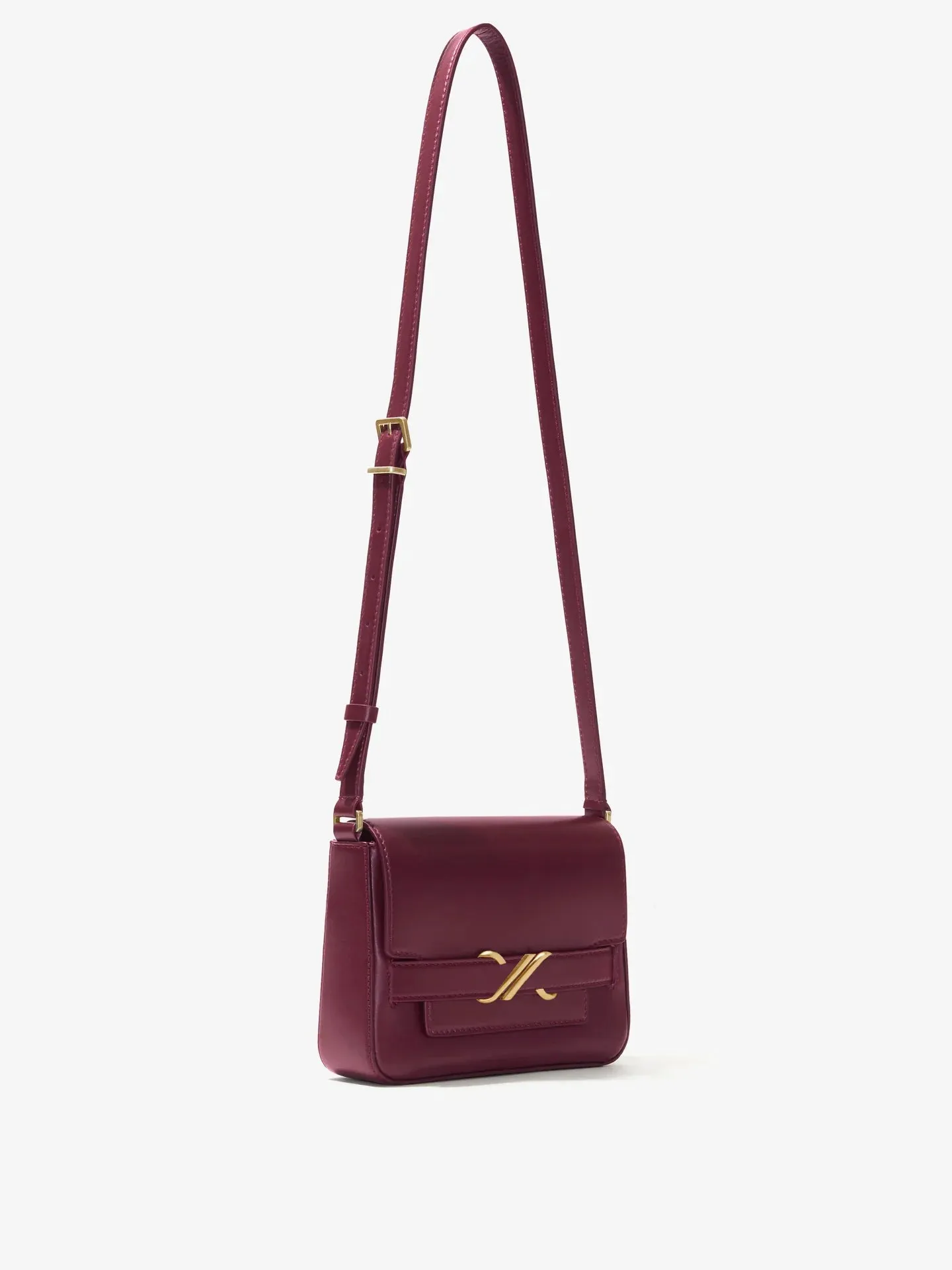 Monogram Box Bag in Dark Red