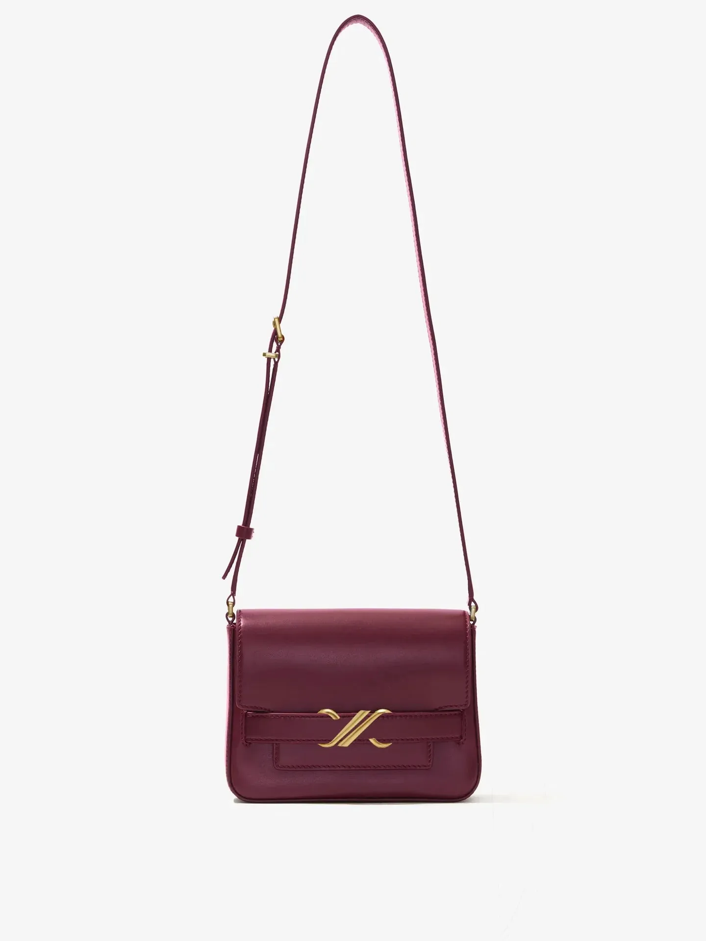 Monogram Box Bag in Dark Red