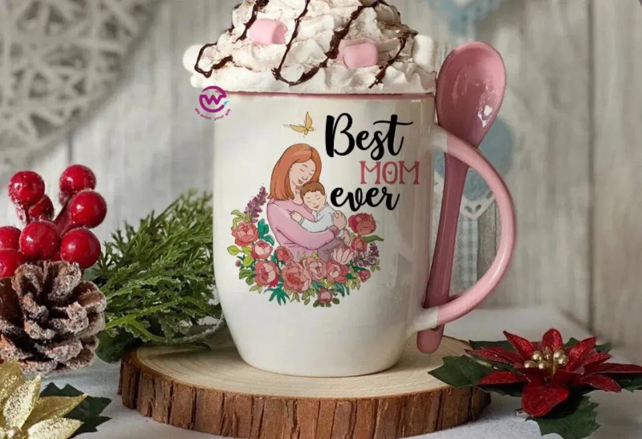 Mug-With Spoon  - Mother's Day-A