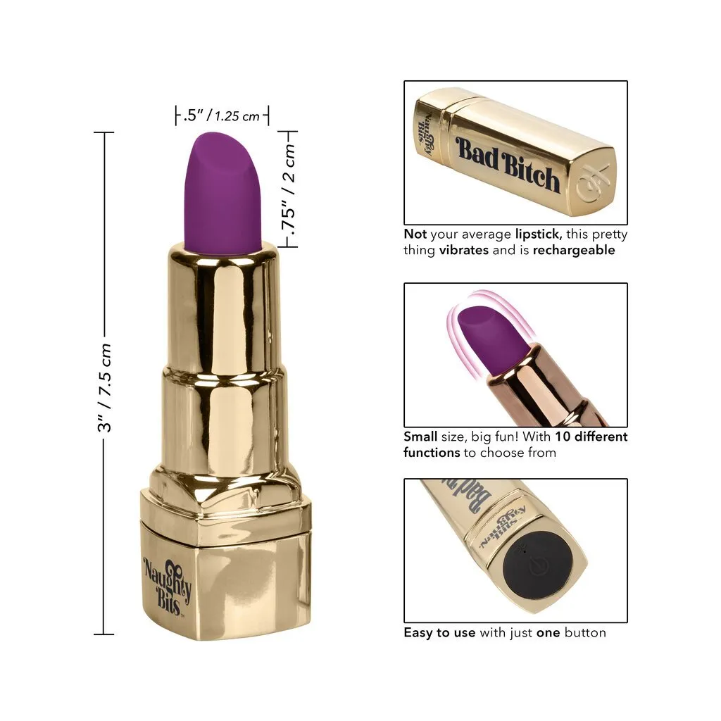 Naughty Bits Bad Bitch Lipstick Vibrator