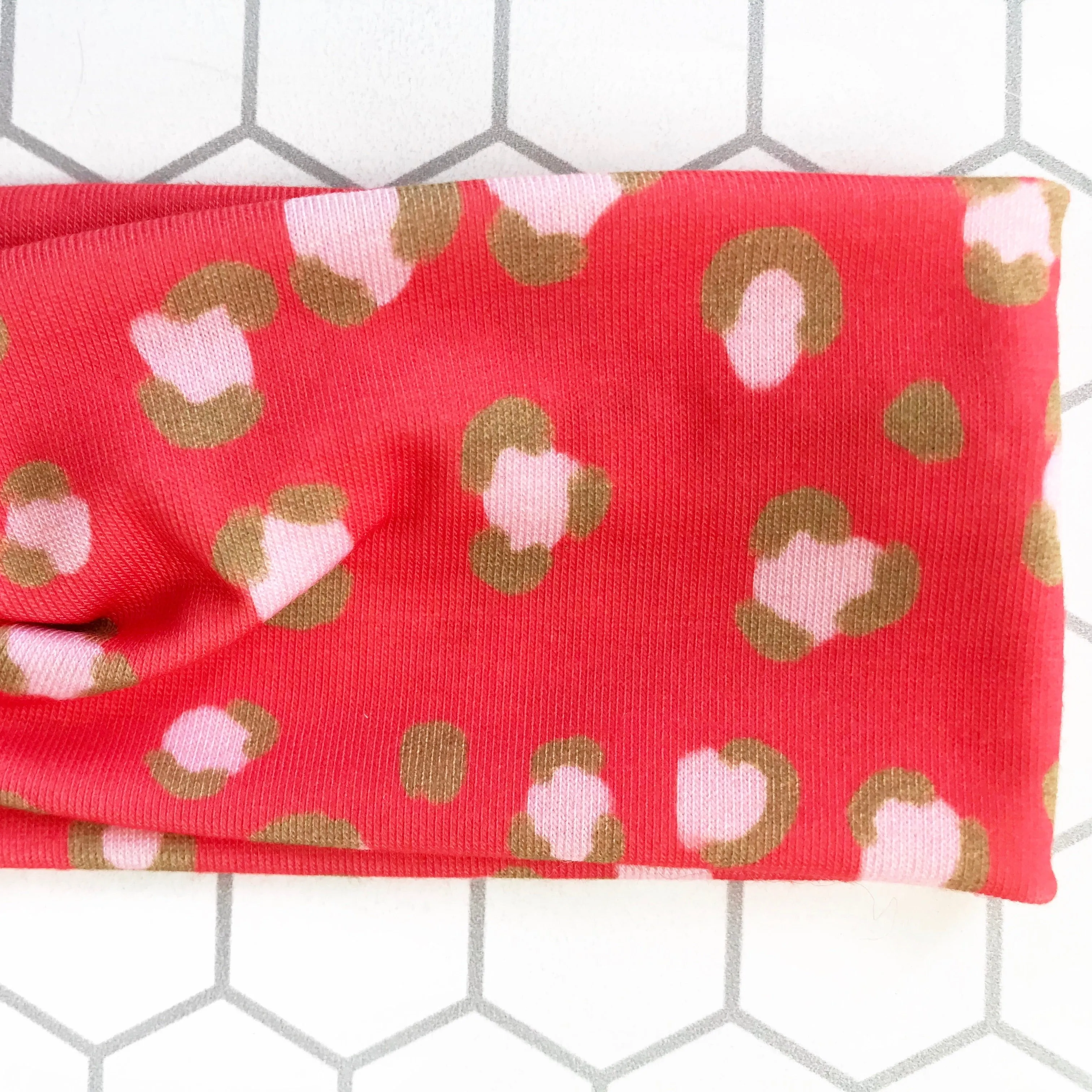 Neon Cheetah Knotties Headband