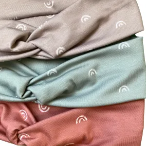 Neutral Rainbows Knotties Headband