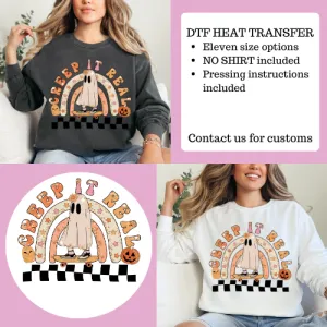 No shirt, creep it real heat transfer, spooky season No shirt, creep it real heat transfer, spooky season