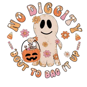 No shirt, no diggity heat transfer, spooky season No shirt, no diggity heat transfer, spooky season