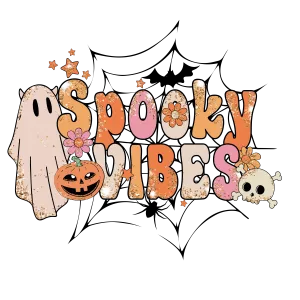 No shirt, spooky vibes heat transfer, spooky season No shirt, spooky vibes heat transfer, spooky season