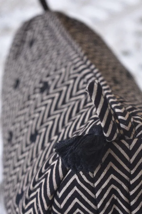 Okhai 'Solace' Pure Cotton Mirror Work Pouch