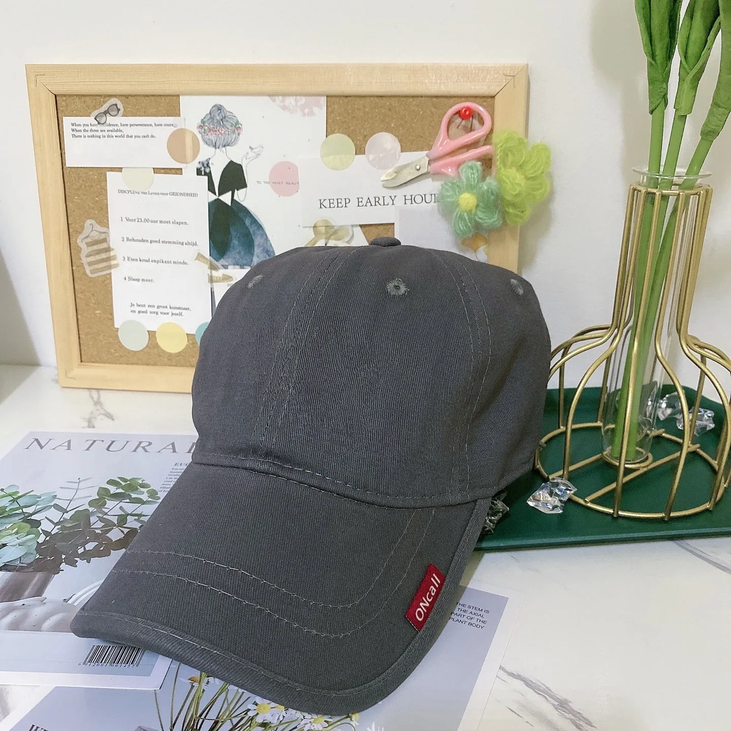 ONcall hat, adjustable casual sports sun hat black