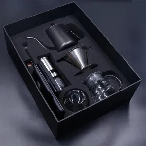 Premium Coffee Gift Box Travel bag Set Dripper Filter Set Pour Over Coffee Maker Sets Premium Coffee Gift Box Travel bag Set Dripper Filter Set Pour Over Coffee Maker Sets