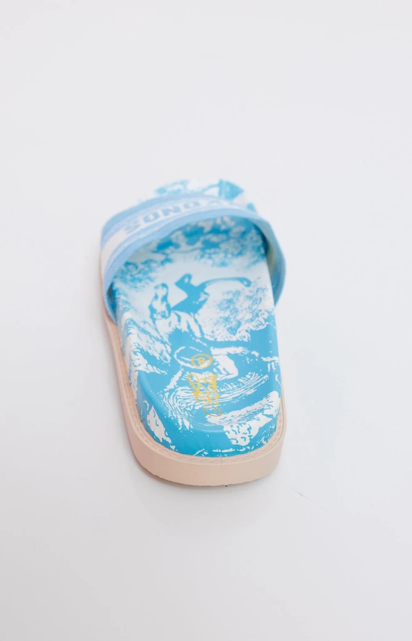 "Mykonos" Slip On Sandal, BLUE